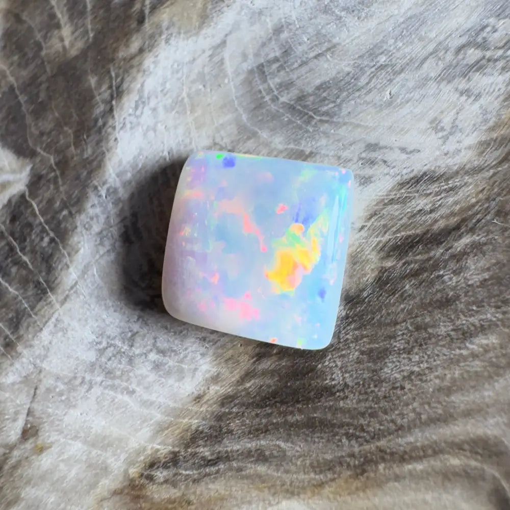 Iridescent opal gemstone.