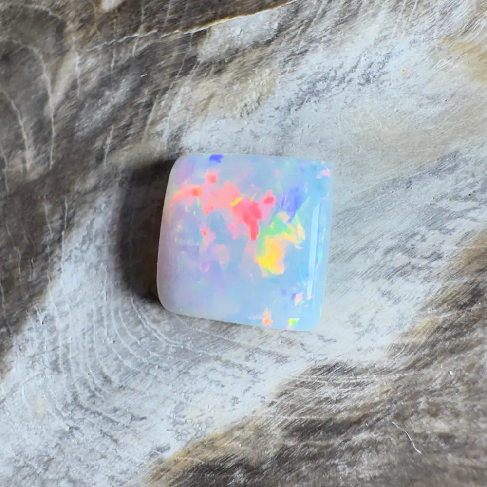 Iridescent opal gemstone.