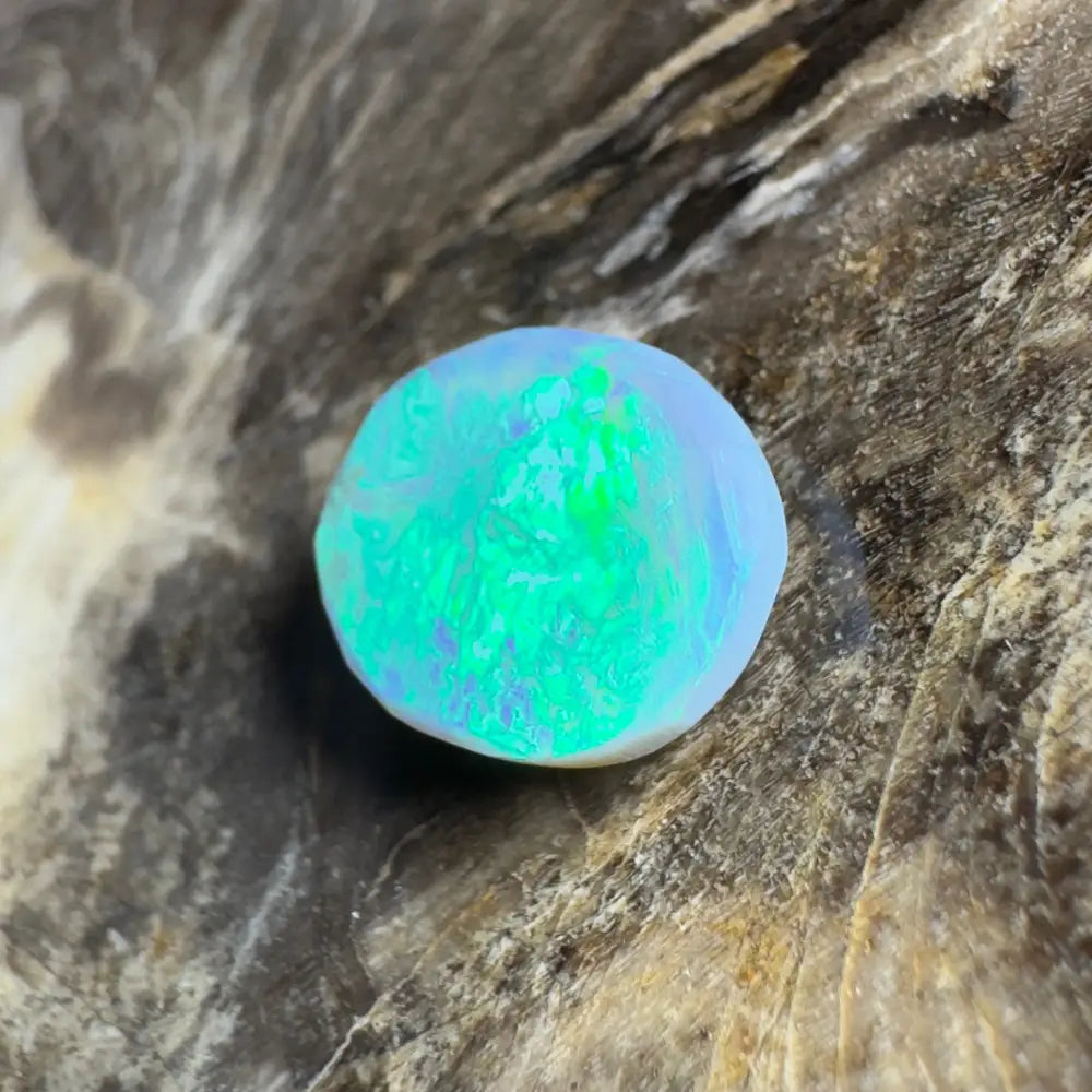 Iridescent opal cabochon.