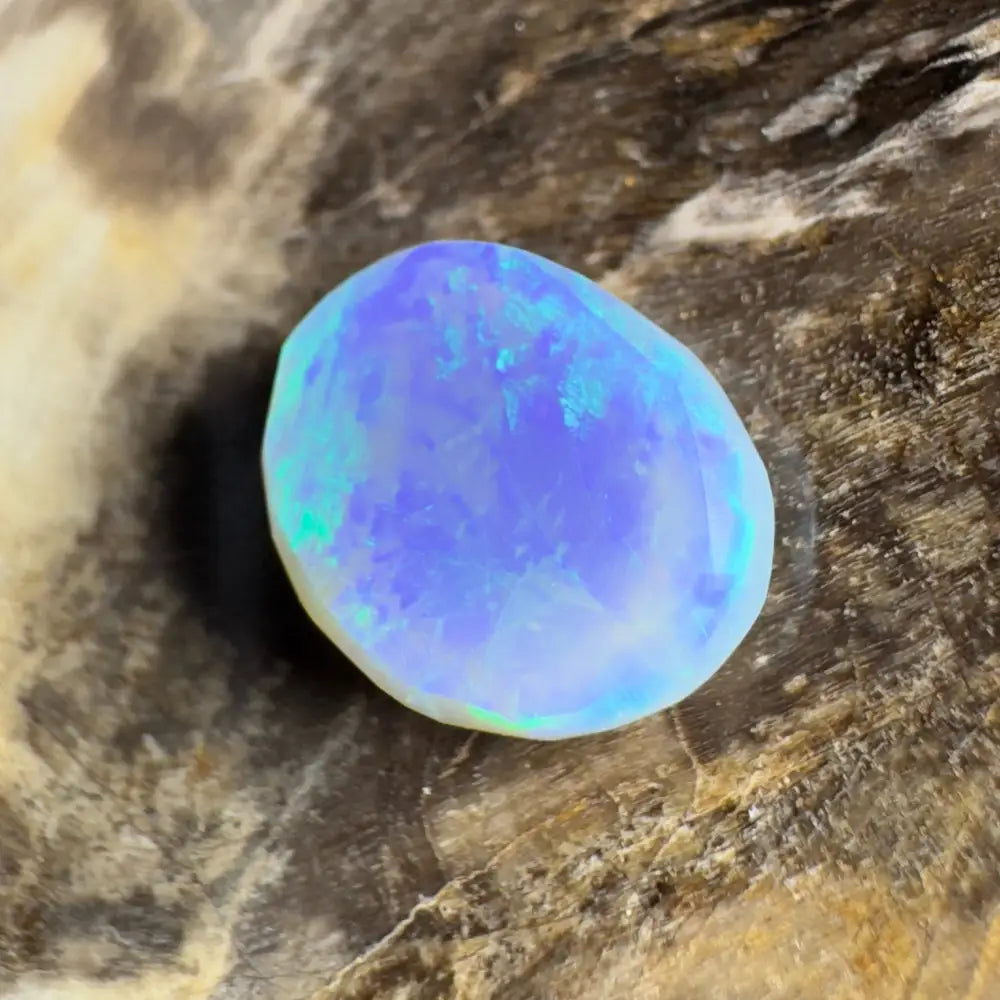Iridescent opal gemstone.