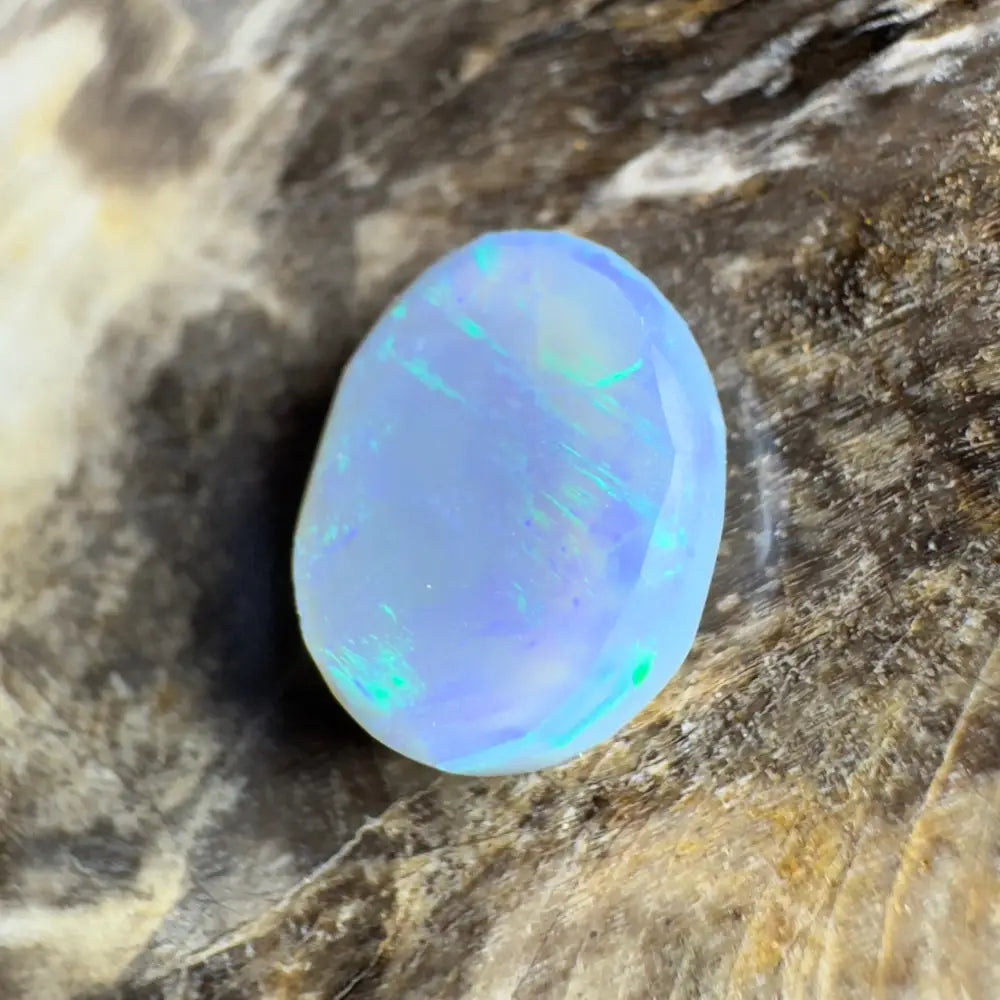Iridescent opal gemstone.