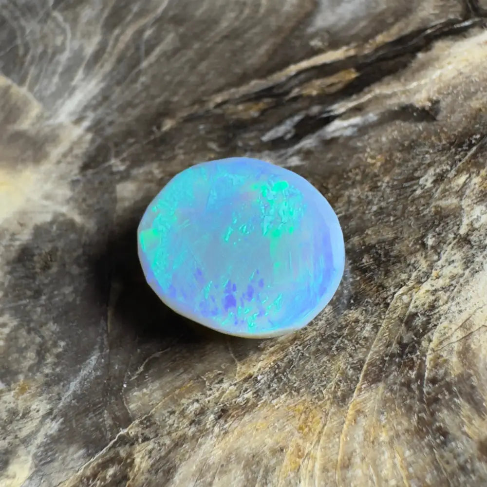Iridescent opal cabochon.
