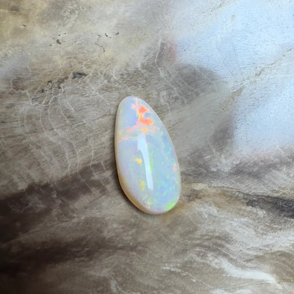 Iridescent opal gemstone.