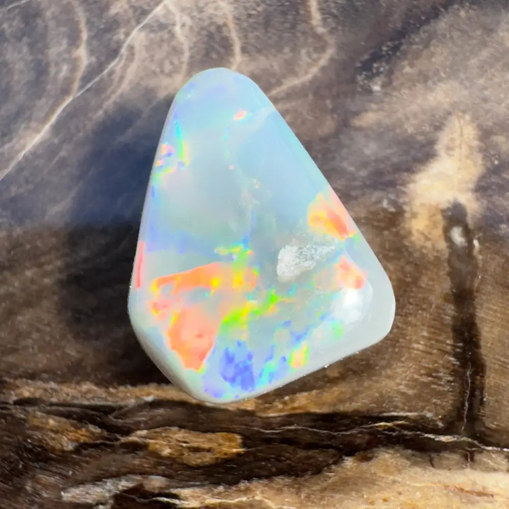 Iridescent opal gemstone.