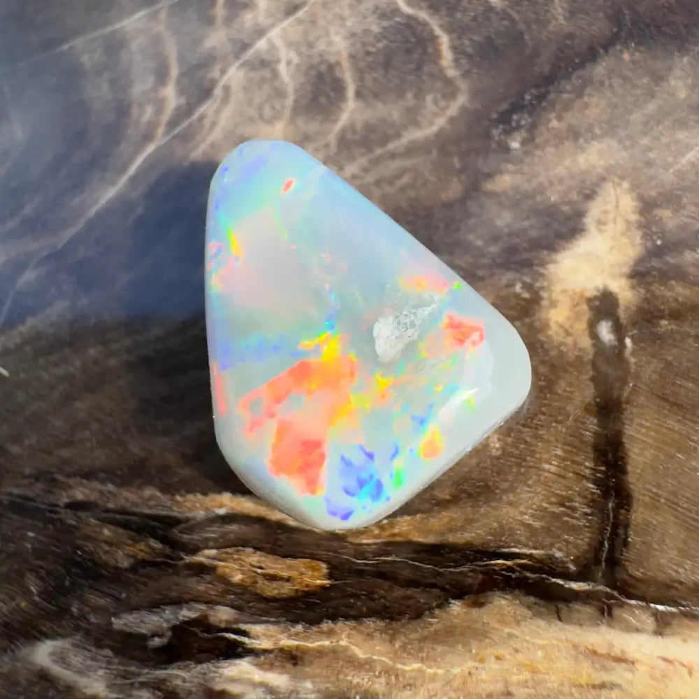 Iridescent opal gemstone.
