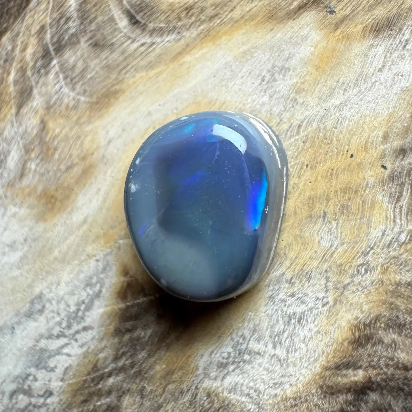 2.0ct Hand - Cut Solid Lightning Ridge Semi Black Opal