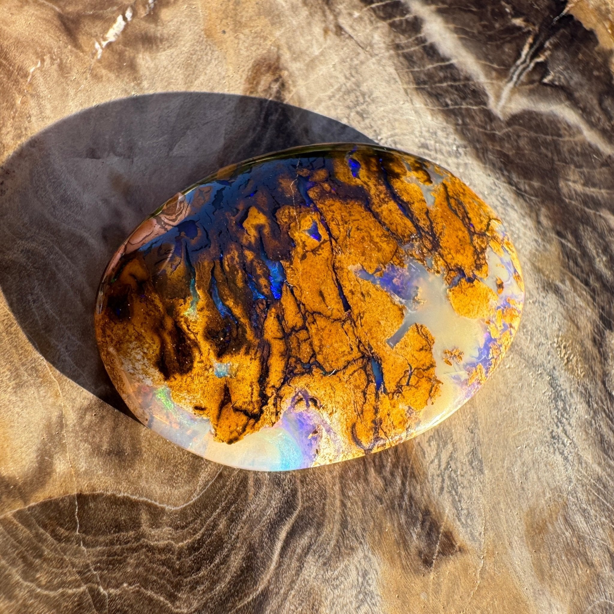 21.1ct Queensland Boulder Opal | Solid Australian Opal | Hand-Cut