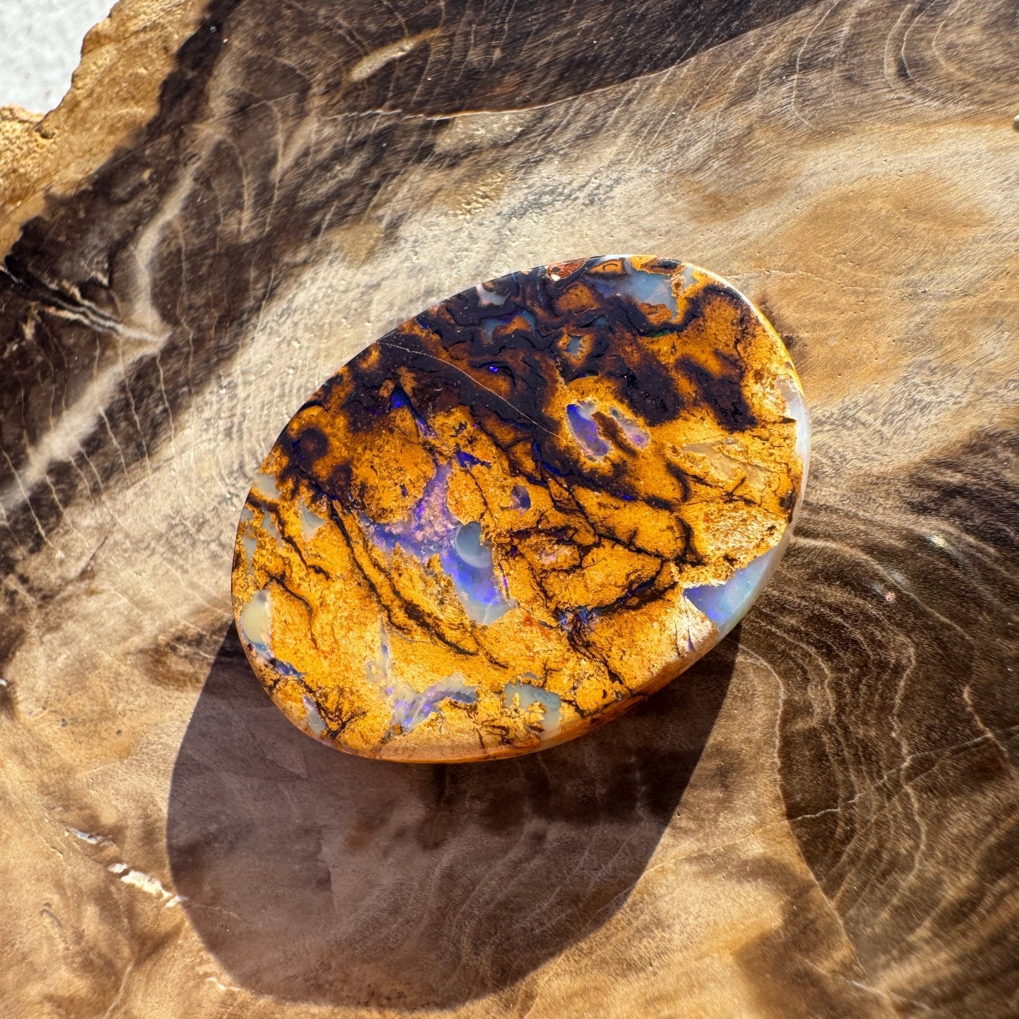 21.1ct Queensland Boulder Opal | Solid Australian Opal | Hand-Cut