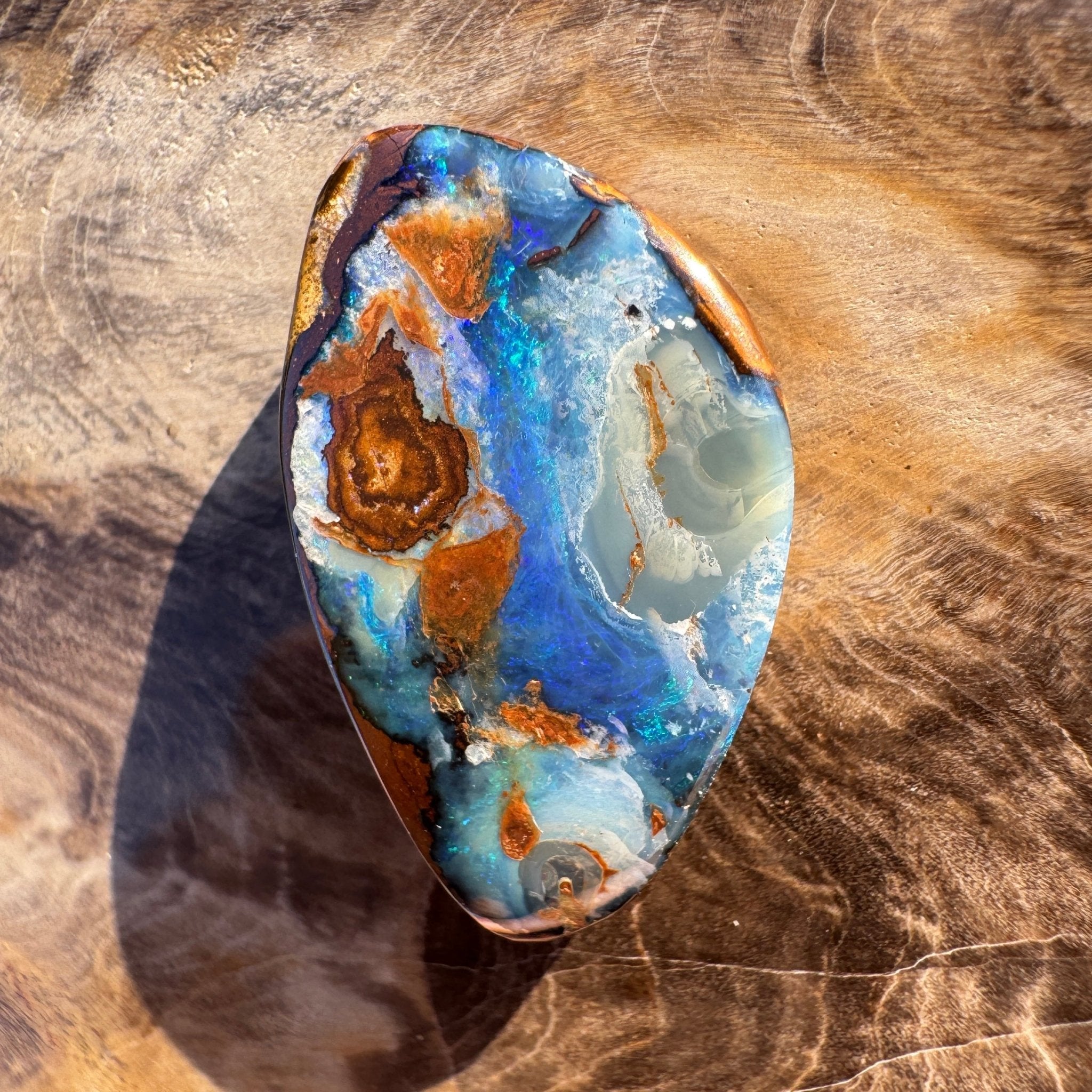 21.3ct Queensland Boulder Opal | Solid Australian Opal | Hand-Cut