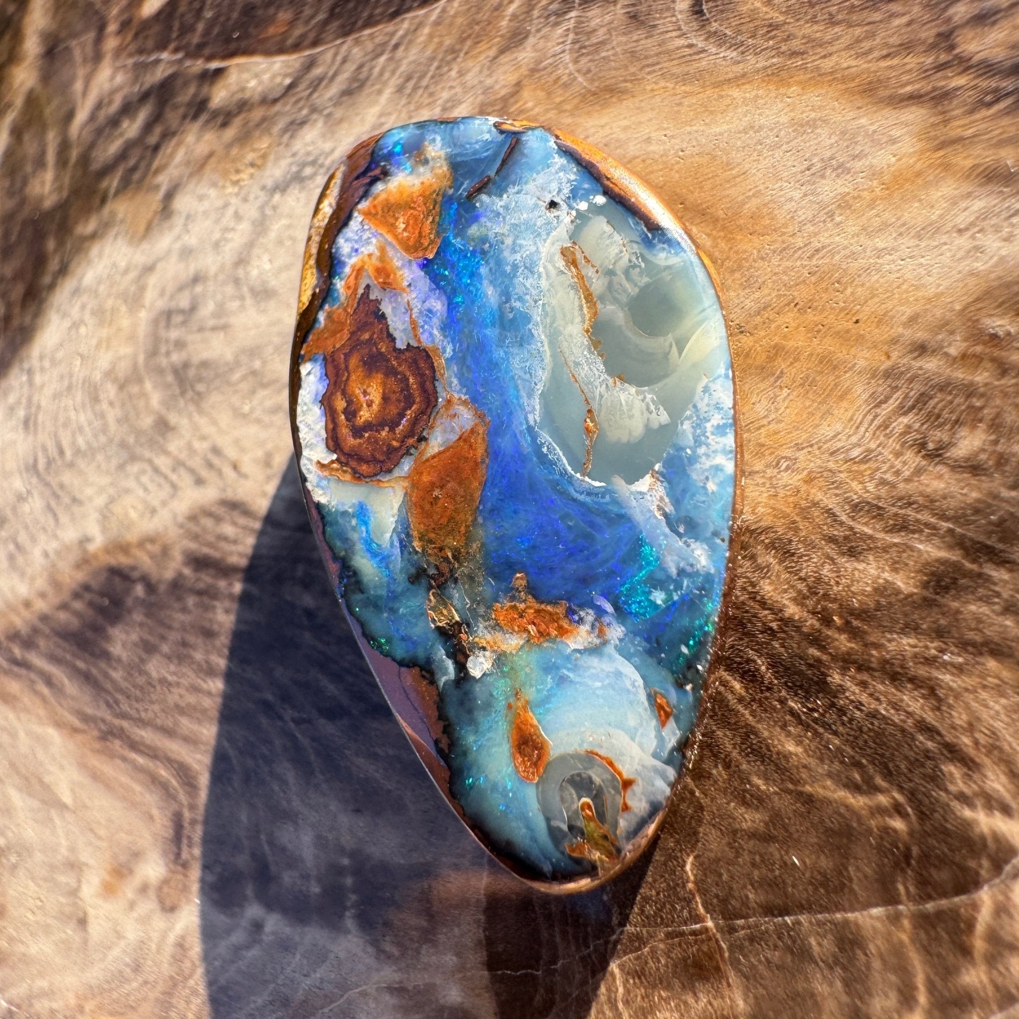 21.3ct Queensland Boulder Opal | Solid Australian Opal | Hand-Cut