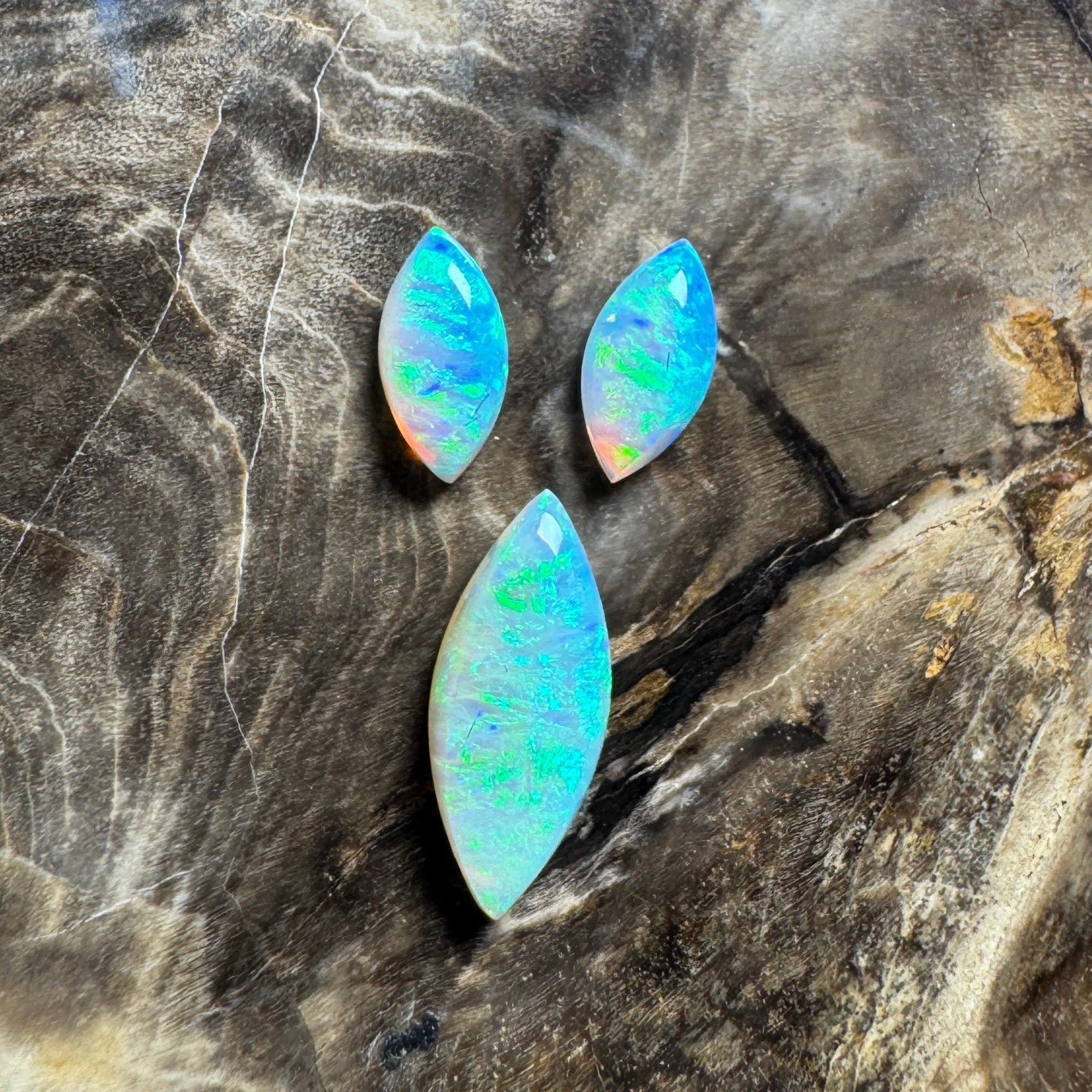 2.1ct Hand - cut Solid Coober Pedy Crystal Opal Parcel