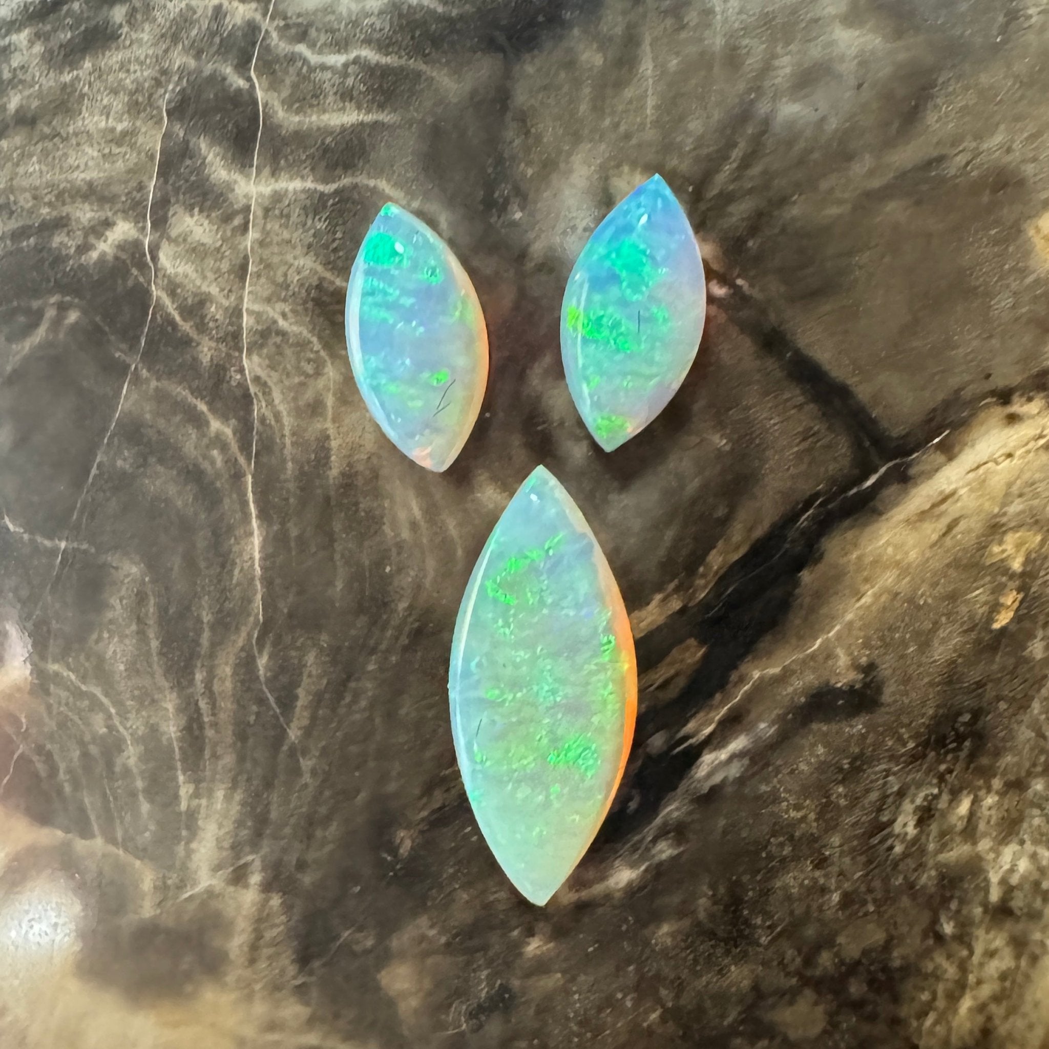 2.1ct Hand - cut Solid Coober Pedy Crystal Opal Parcel