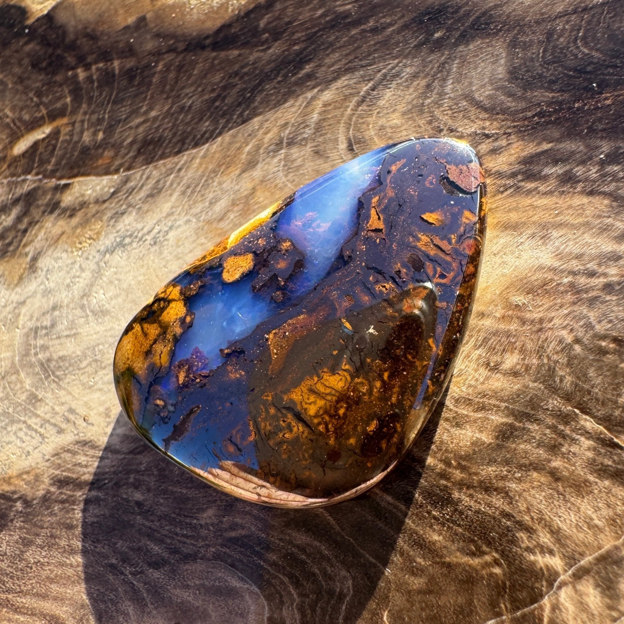 22.1ct Queensland Boulder Opal | Solid Australian Opal | Hand-Cut