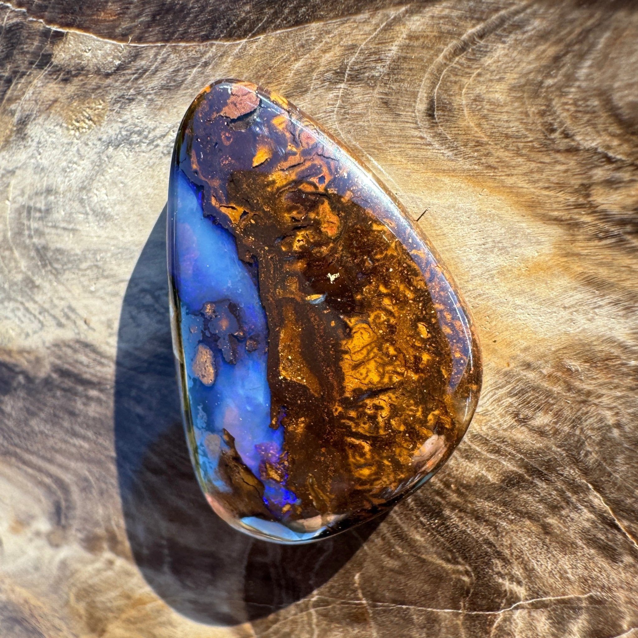 22.1ct Queensland Boulder Opal | Solid Australian Opal | Hand-Cut