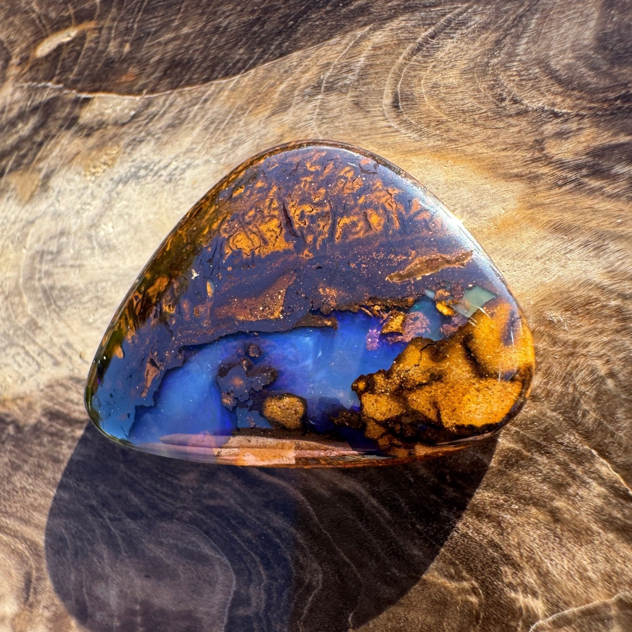 22.1ct Queensland Boulder Opal | Solid Australian Opal | Hand-Cut