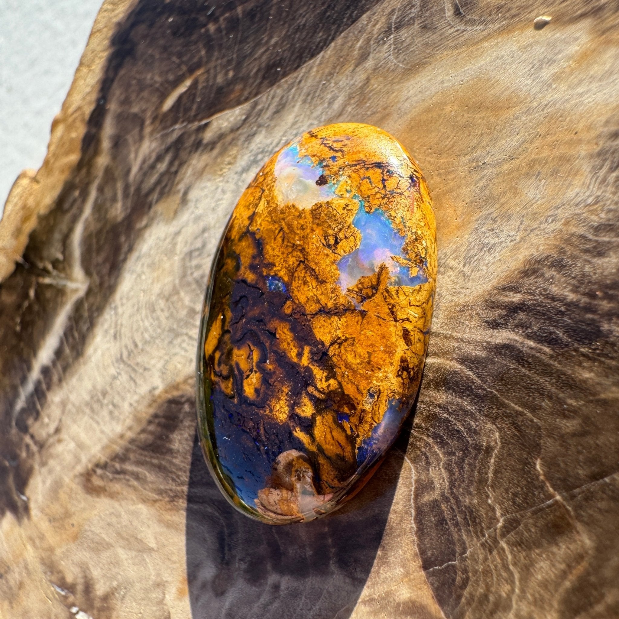 22.3ct Queensland Boulder Opal | Solid Australian Opal | Hand-Cut