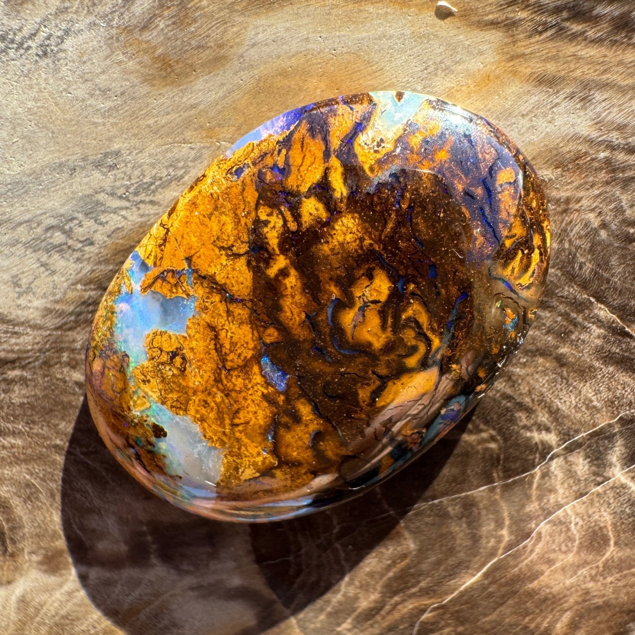 22.3ct Queensland Boulder Opal | Solid Australian Opal | Hand-Cut