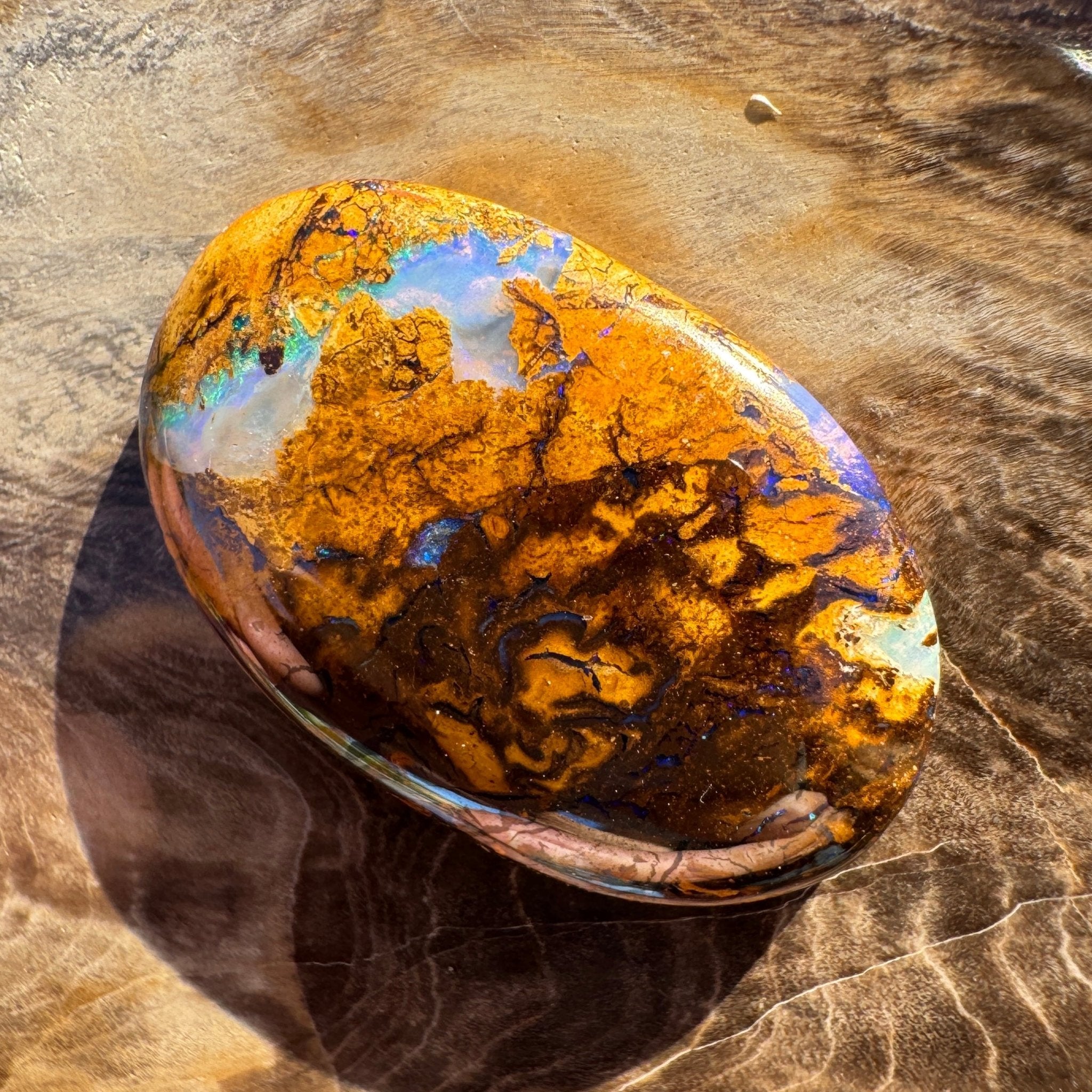22.3ct Queensland Boulder Opal | Solid Australian Opal | Hand-Cut