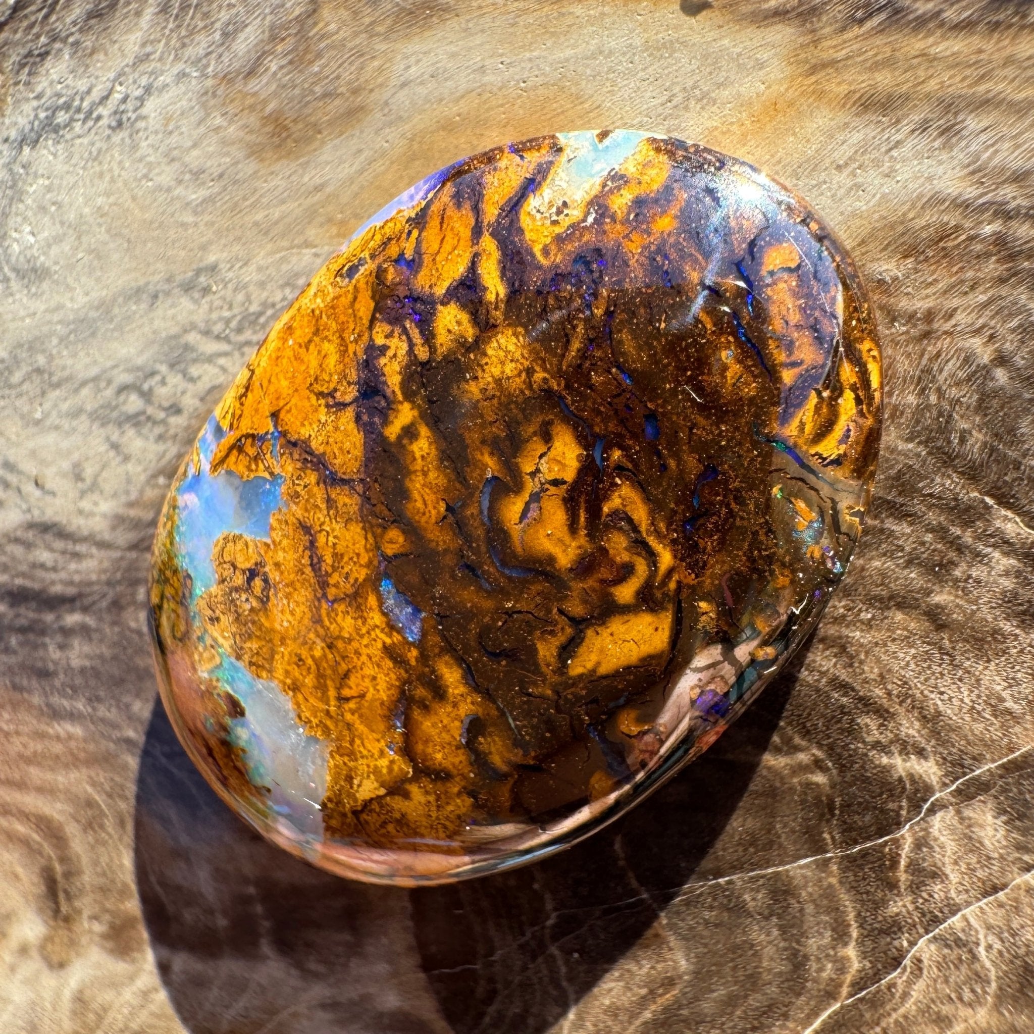 22.3ct Queensland Boulder Opal | Solid Australian Opal | Hand-Cut