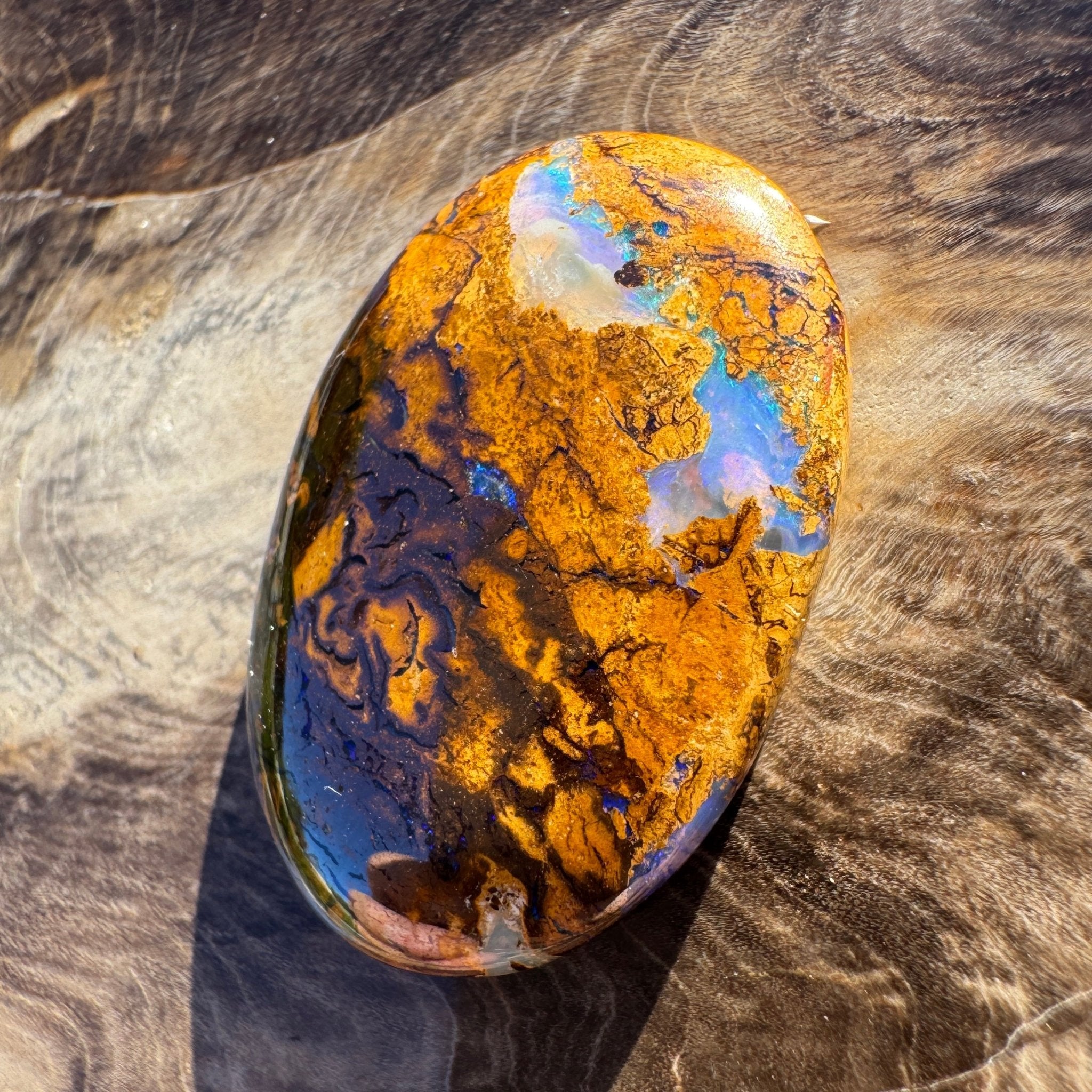 22.3ct Queensland Boulder Opal | Solid Australian Opal | Hand-Cut