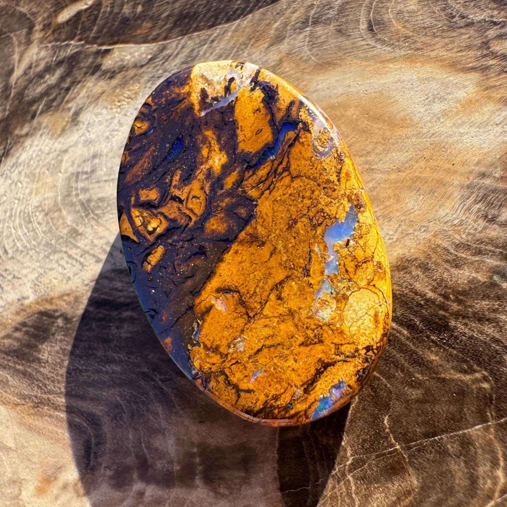 22.3ct Queensland Boulder Opal | Solid Australian Opal | Hand-Cut