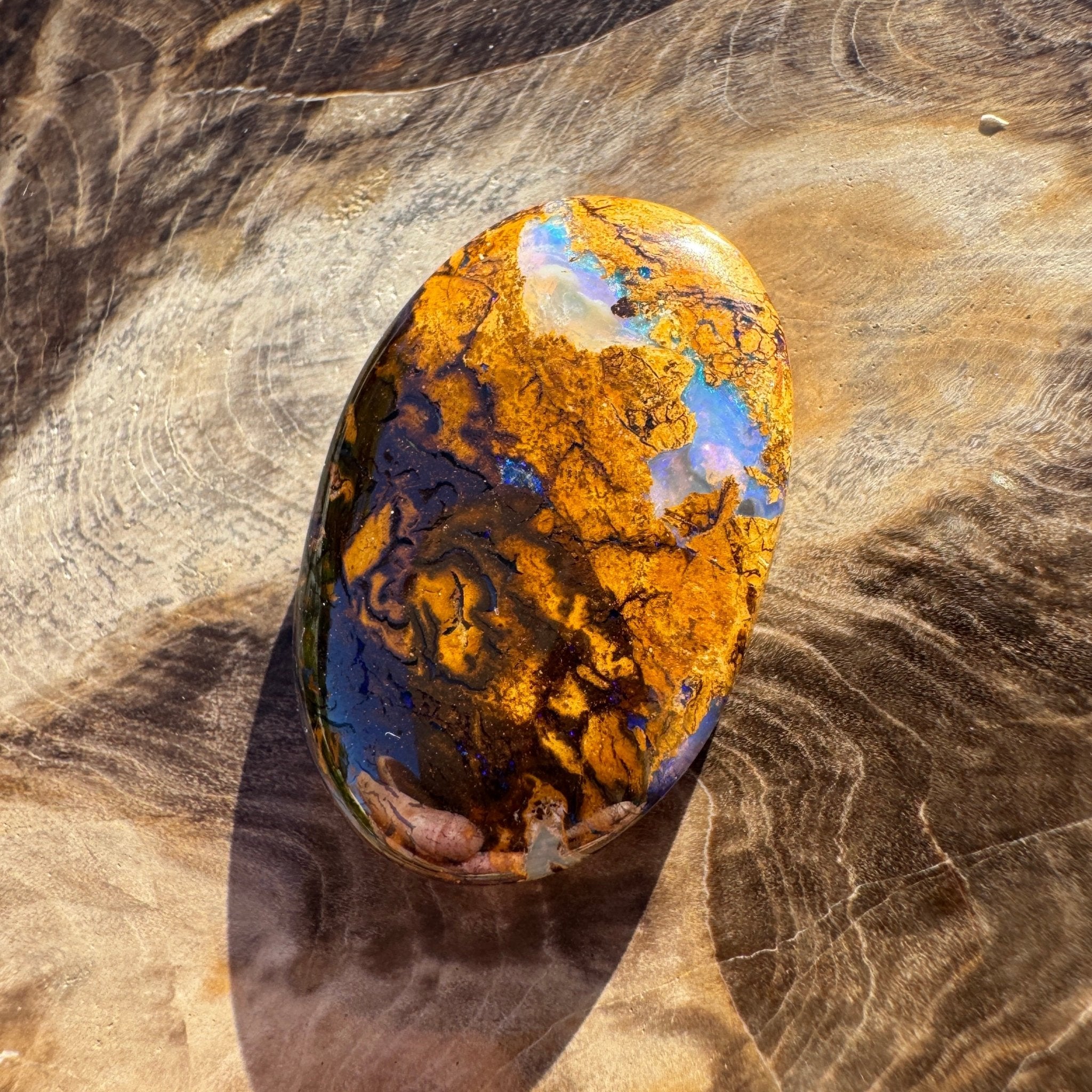 22.3ct Queensland Boulder Opal | Solid Australian Opal | Hand-Cut