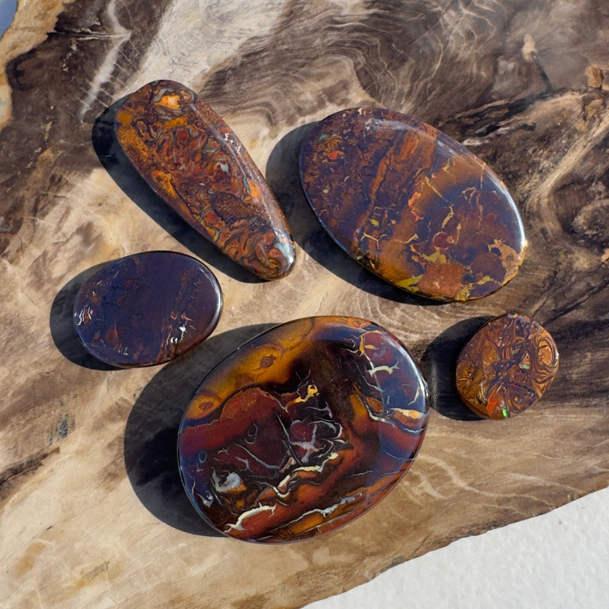 225ct Queensland Boulder Opal Parcel | Solid Australian Opal