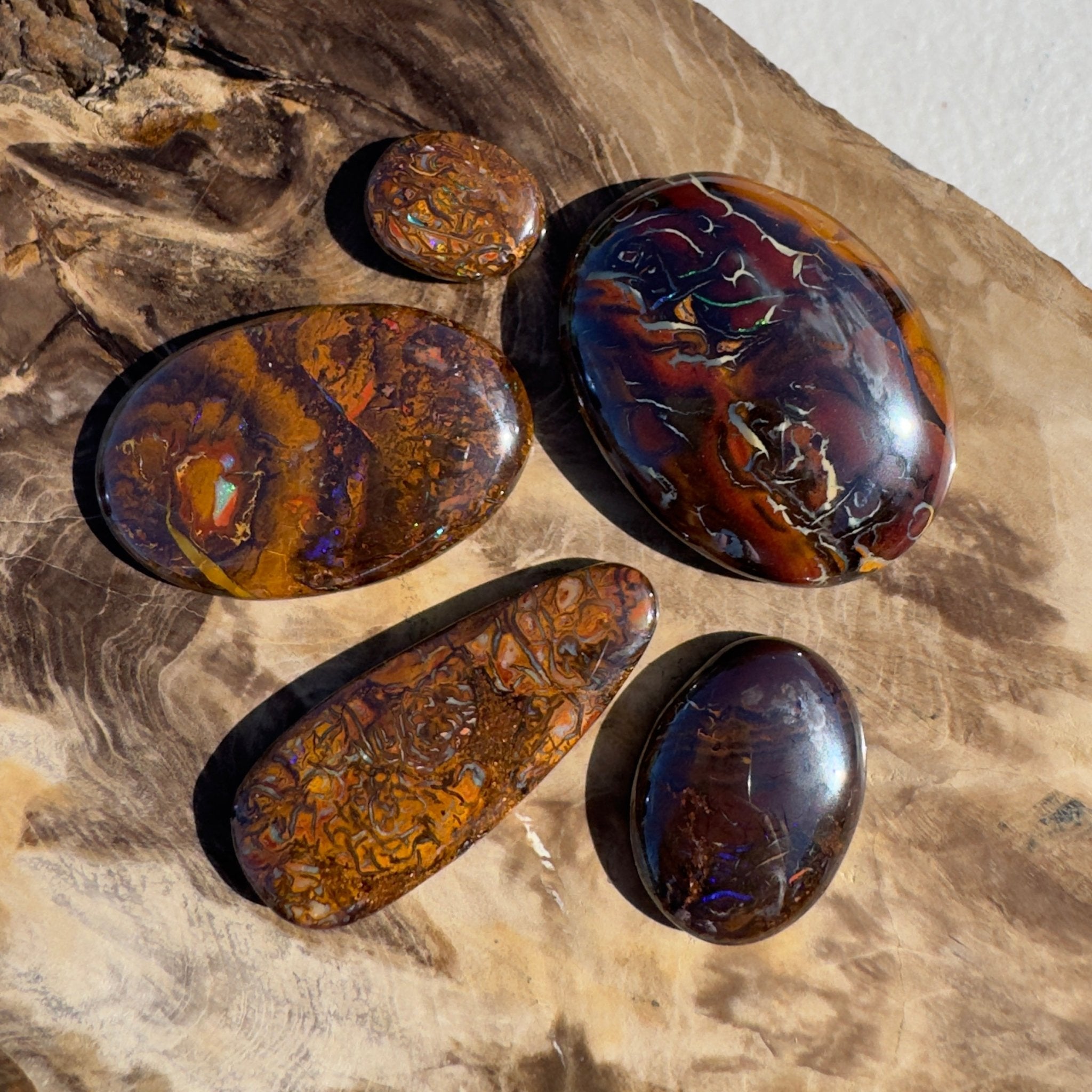 225ct Queensland Boulder Opal Parcel | Solid Australian Opal
