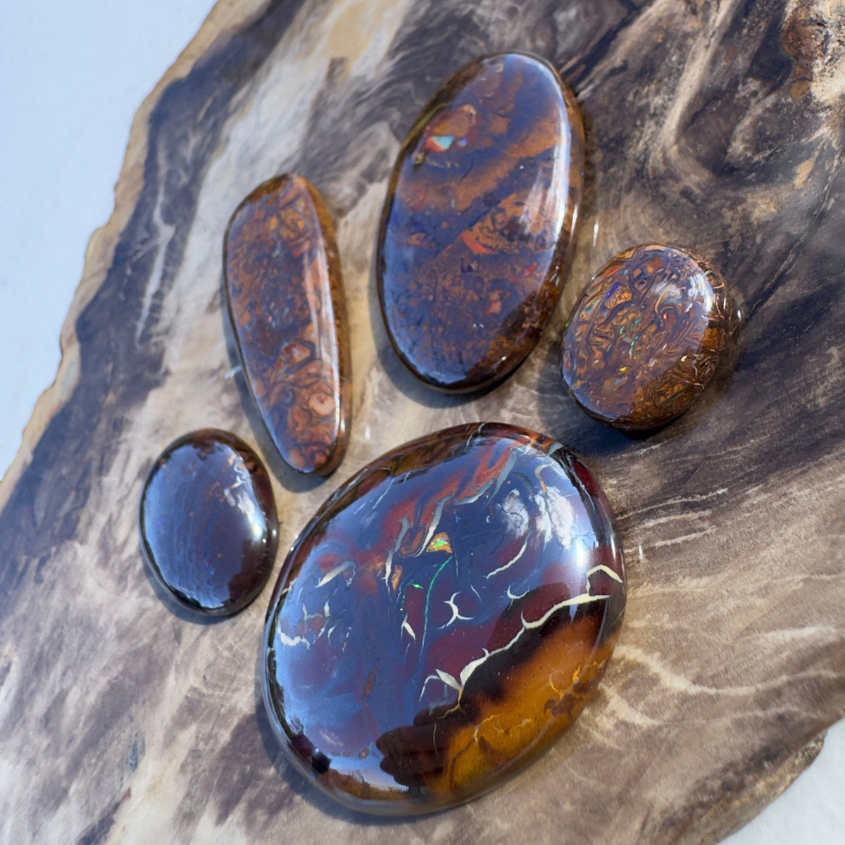 225ct Queensland Boulder Opal Parcel | Solid Australian Opal