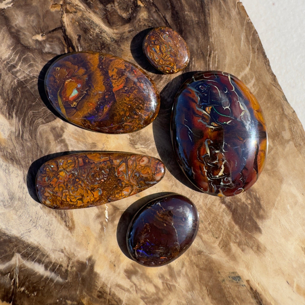 225ct Queensland Boulder Opal Parcel | Solid Australian Opal