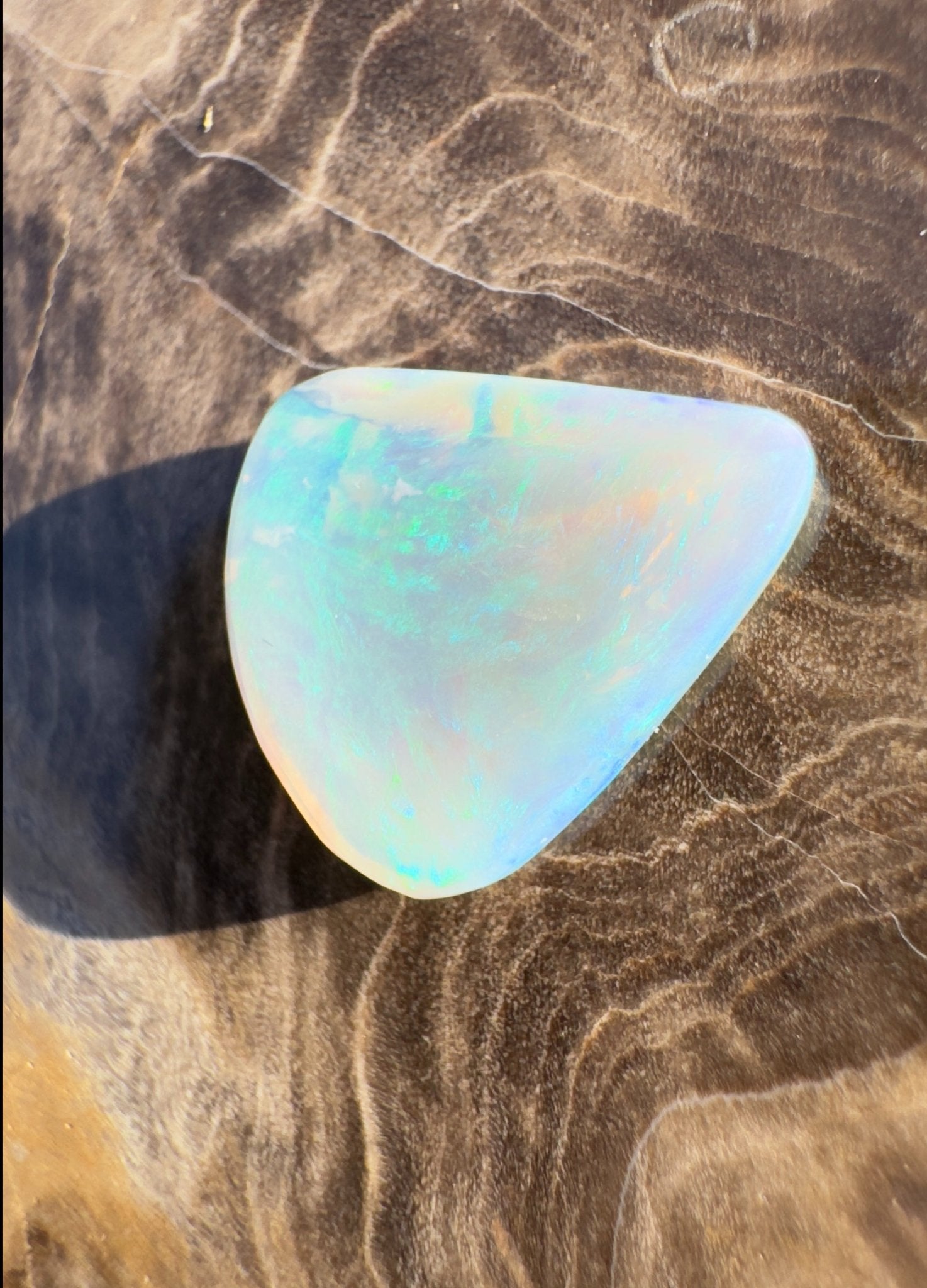 2.2ct Hand - Cut Solid Lightning Ridge Opal