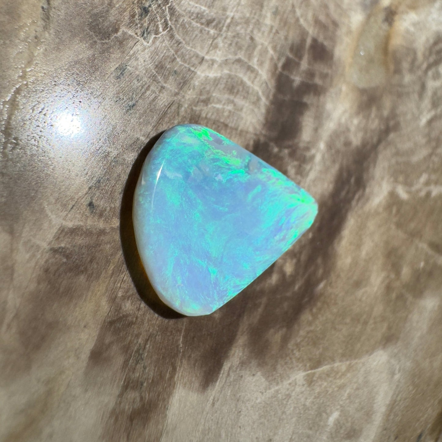 2.2ct Hand - Cut Solid Lightning Ridge Opal
