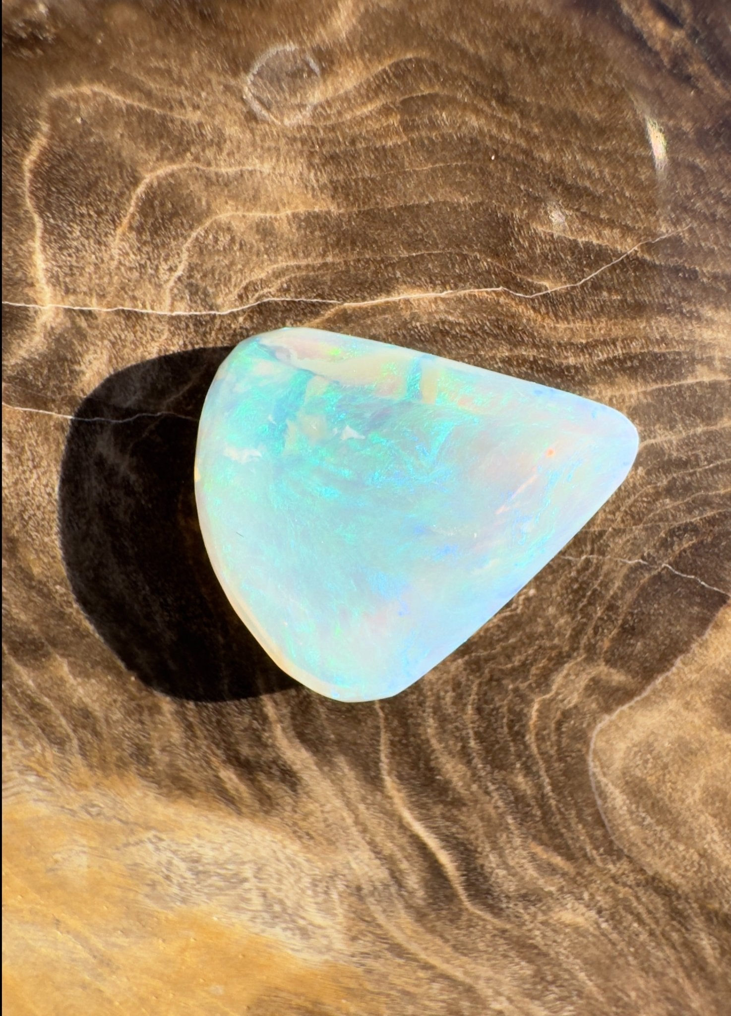 2.2ct Hand - Cut Solid Lightning Ridge Opal