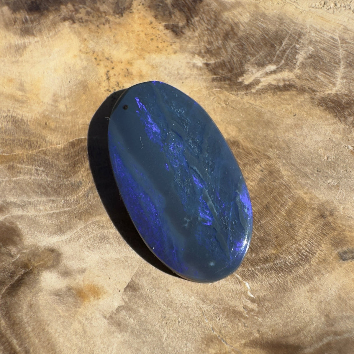 2.2ct Lightning Ridge Black Opal | Solid Australian Opal | Hand-Cut