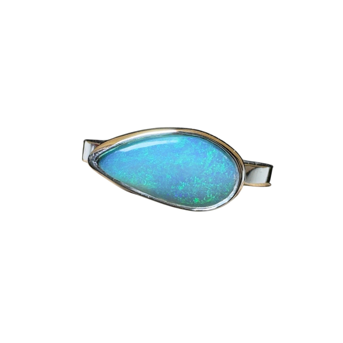 2.2ct Lightning Ridge Opal Ring ~ 'Daintree Azure' | 925 Sterling Silver | Solid Australian Opal