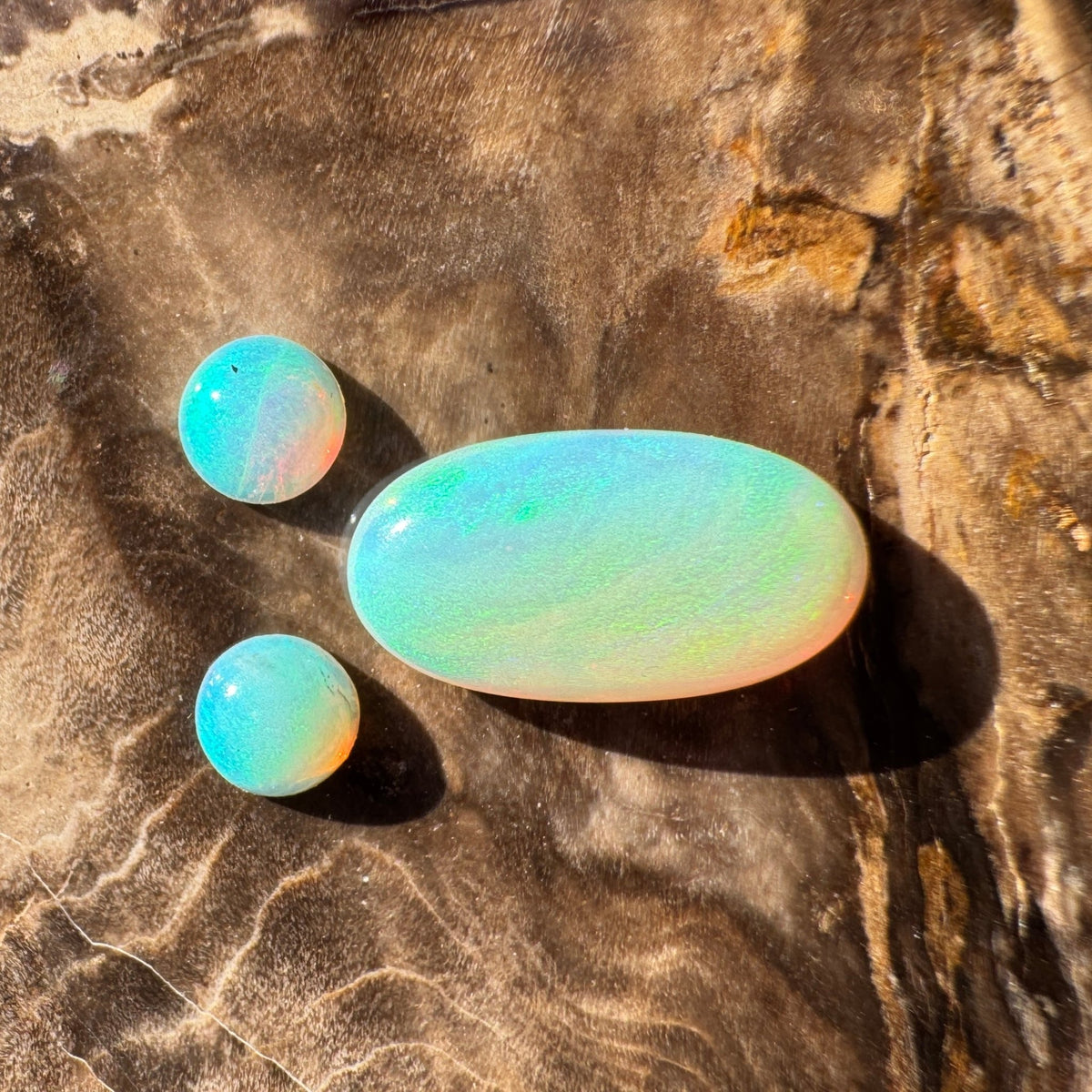 2.2ct Lightning Ridge Opal Set | Solid Australian Opal | Hand-Cut