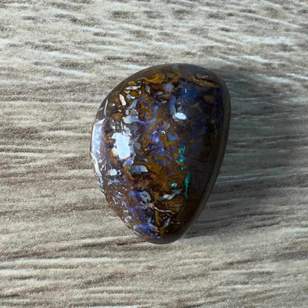 23.4ct Hand - cut Queensland Boulder Opal