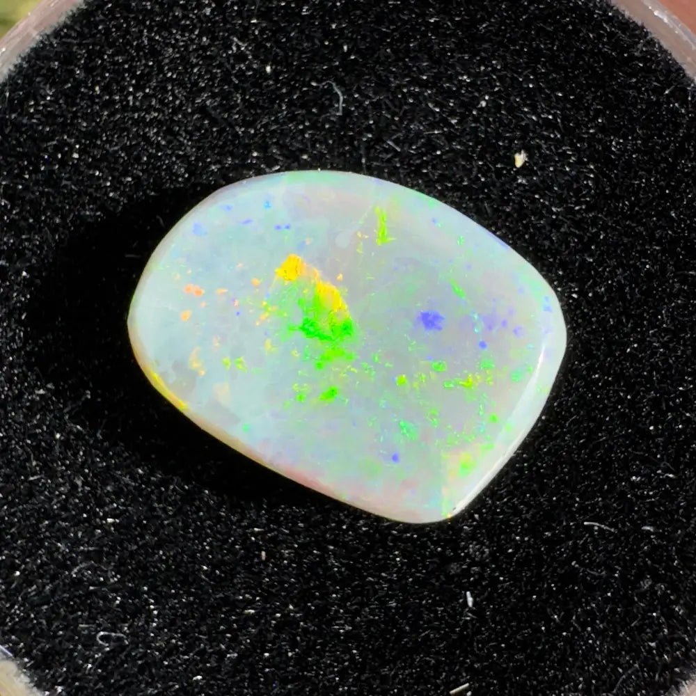 2.3carat Hand - Cut Solid Lightning Ridge Semi Black Opal