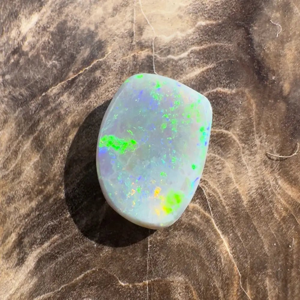 2.3carat Hand - Cut Solid Lightning Ridge Semi Black Opal