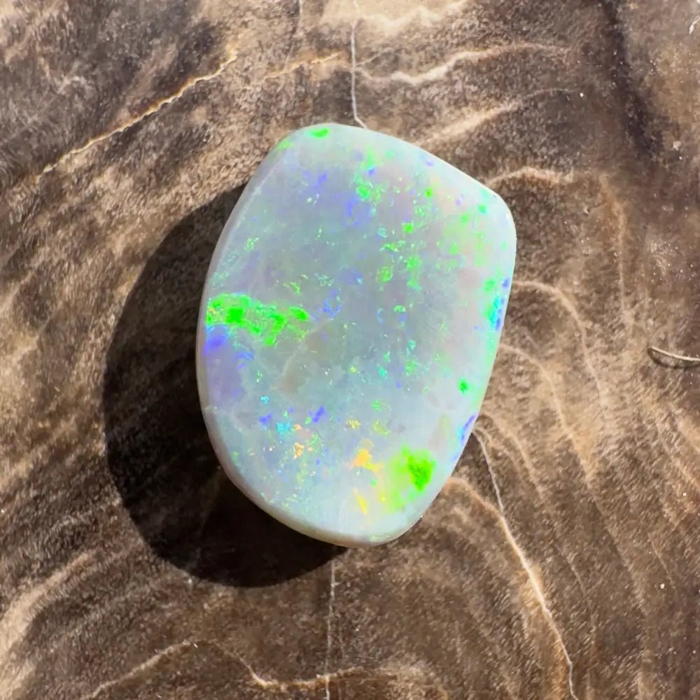 2.3carat Hand - Cut Solid Lightning Ridge Semi Black Opal