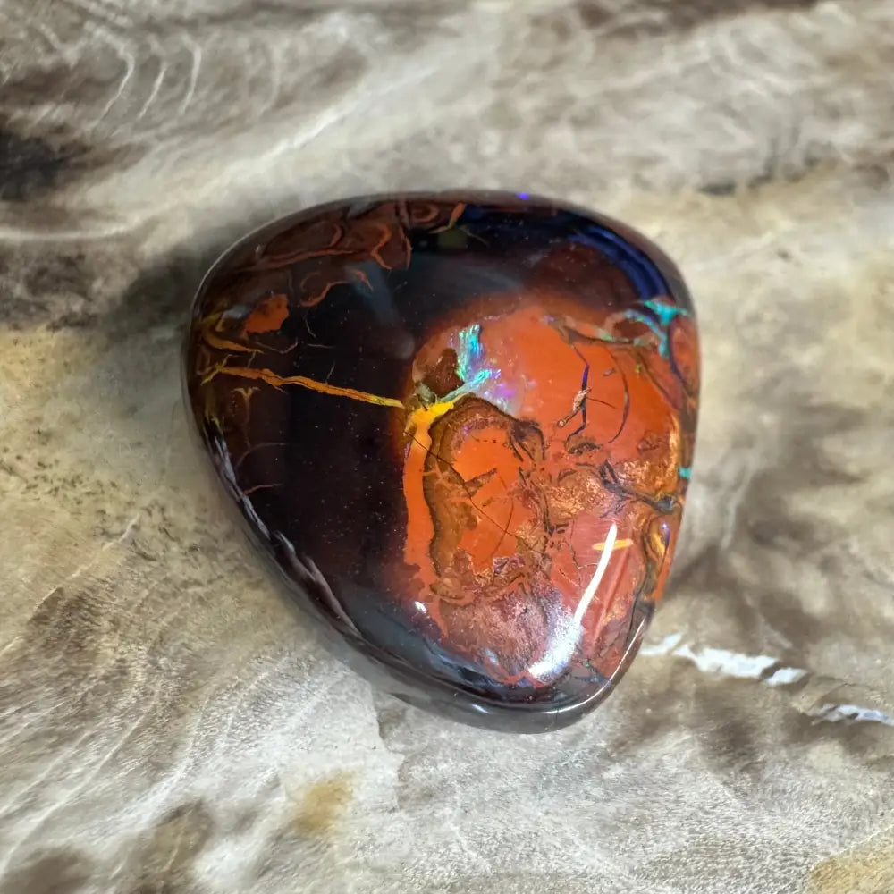 24.9ct Hand-cut Queensland Boulder Opal