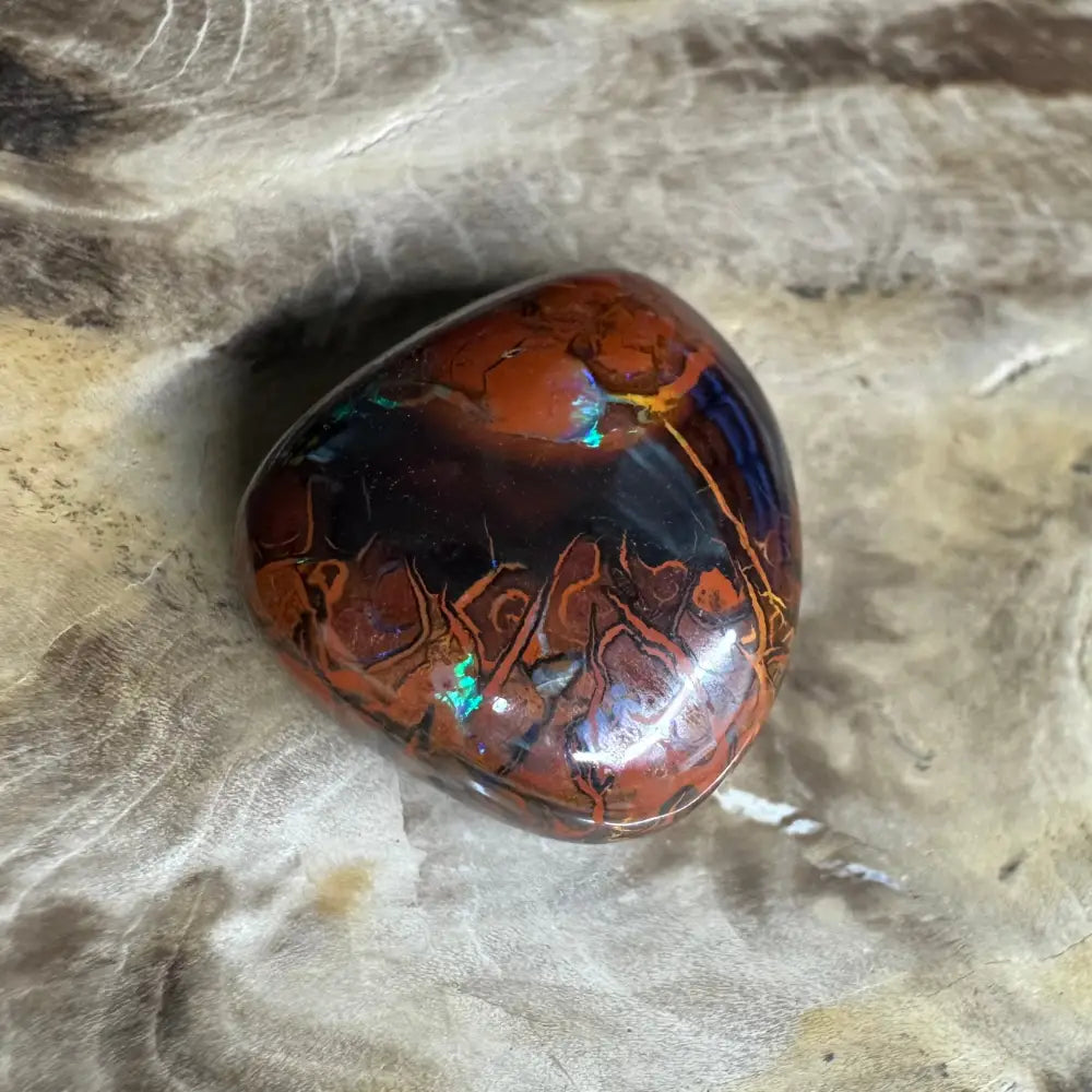 24.9ct Hand-cut Queensland Boulder Opal