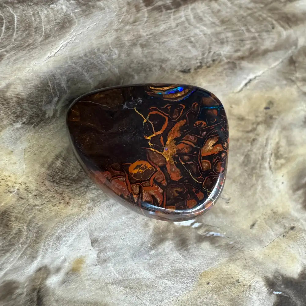 24.9ct Hand-cut Queensland Boulder Opal