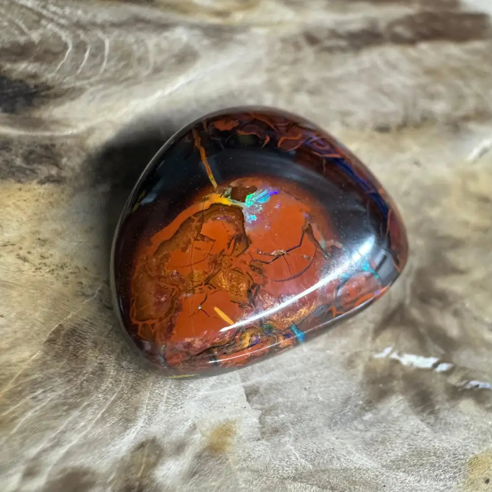 24.9ct Hand-cut Queensland Boulder Opal