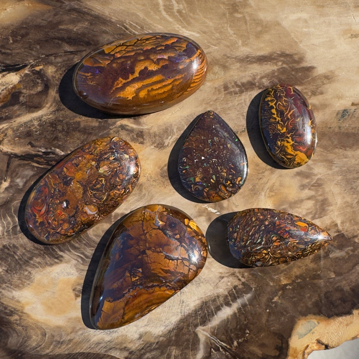 248ct Queensland Boulder Opal Parcel | Solid Australian Opal