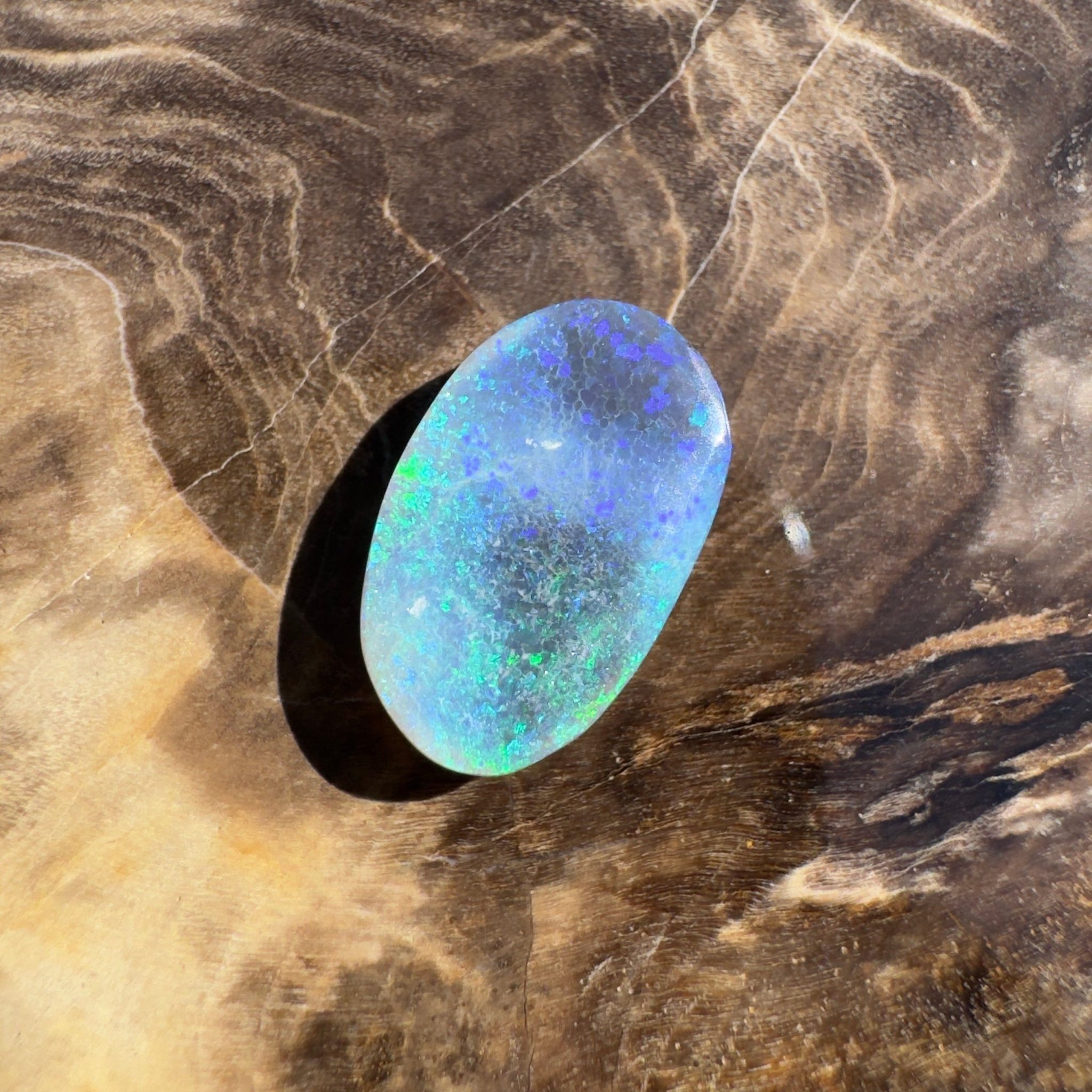 2.4ct Lightning Ridge Black Opal | Solid Australian Opal | Hand-Cut