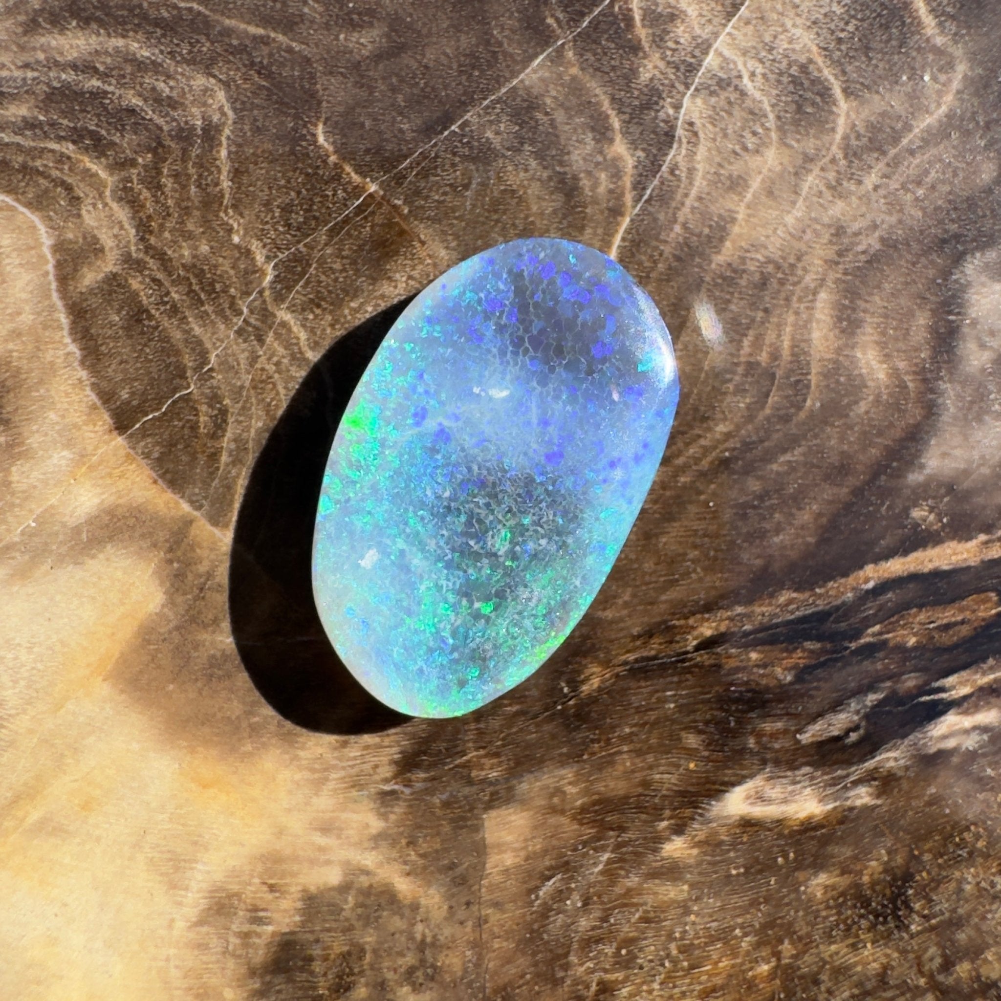 2.4ct Lightning Ridge Black Opal | Solid Australian Opal | Hand-Cut