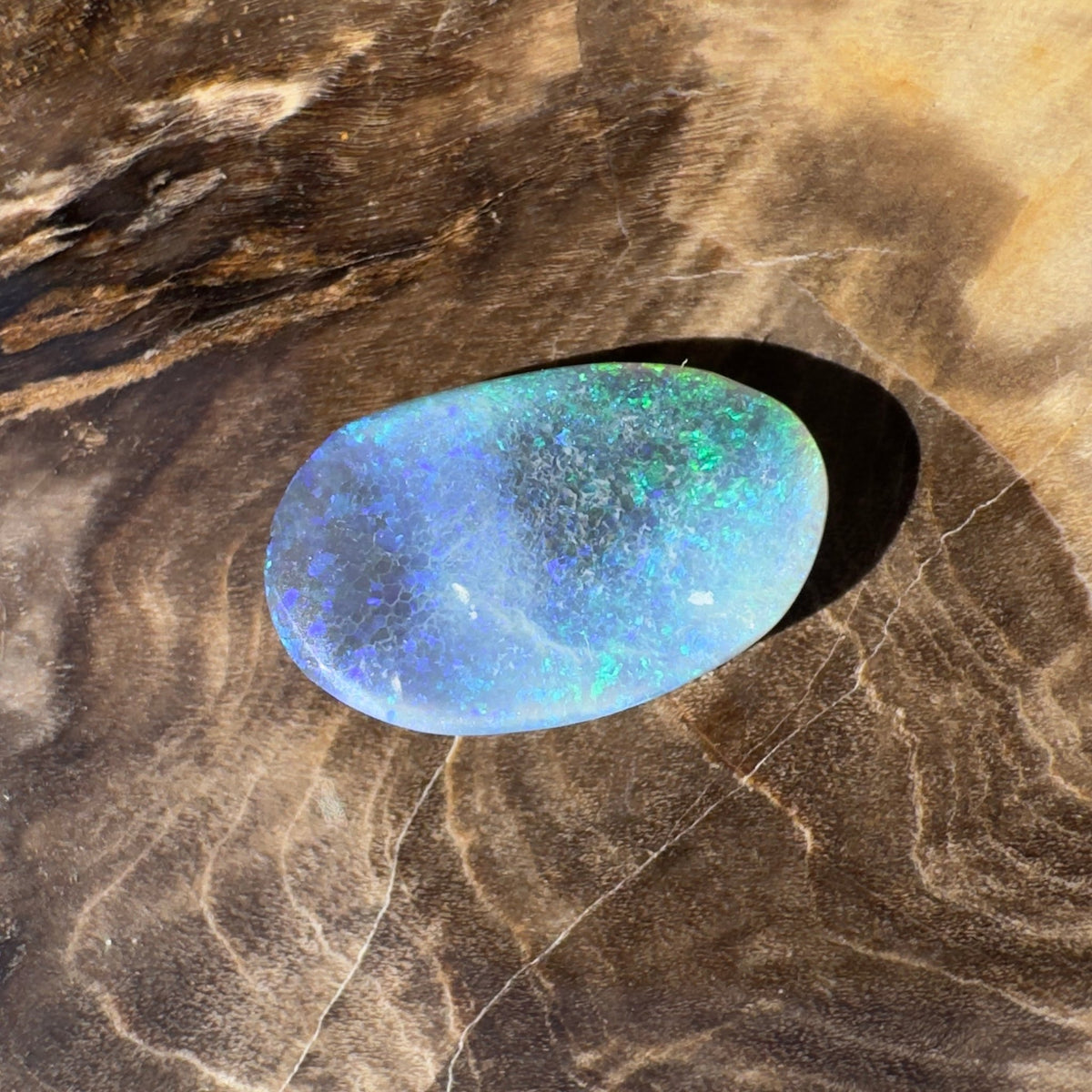2.4ct Lightning Ridge Black Opal | Solid Australian Opal | Hand-Cut