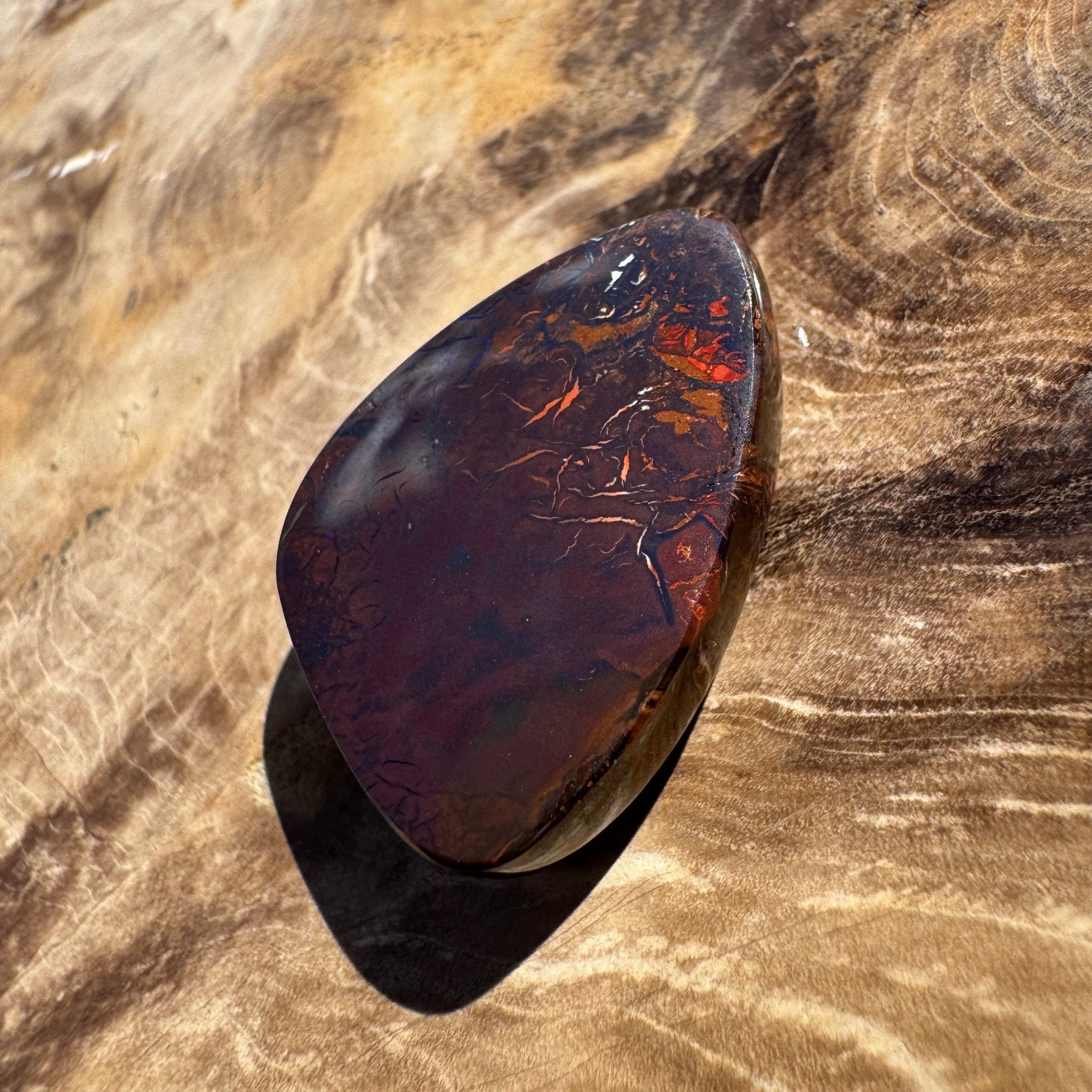24ct Winton Queensland Boulder Opal | Solid Australian Opal | Hand-Cut