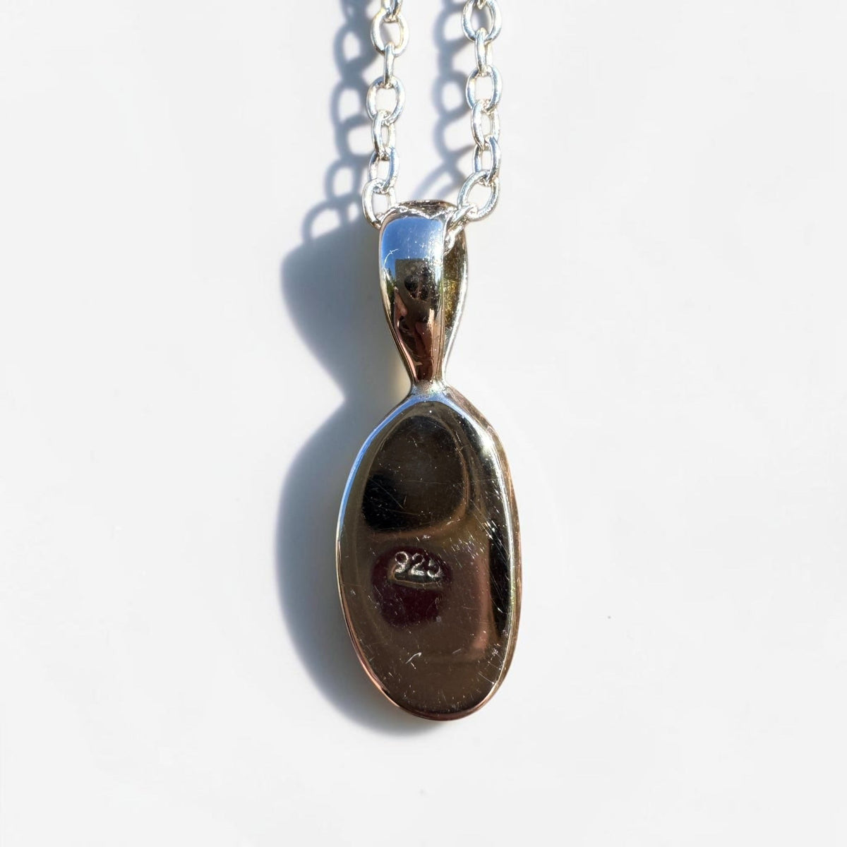 2.5ct Coober Pedy Opal Pendant Necklace ~ 'Boranup Firelight' | 925 Sterling Silver | Solid Australian Opal